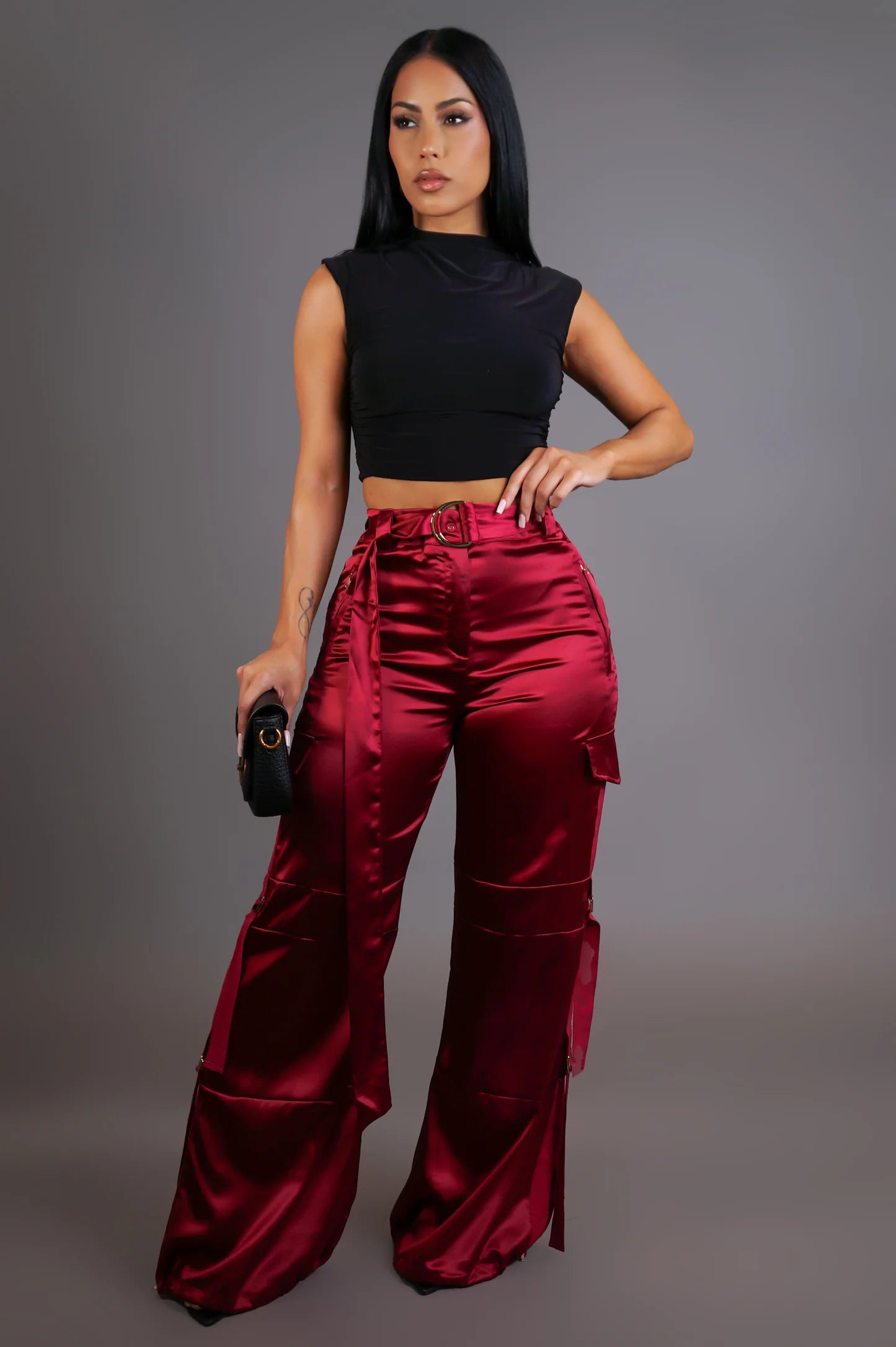Check My Style Cargo Pants - Red