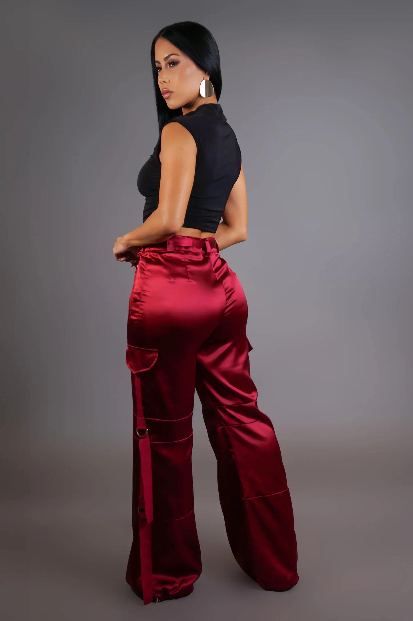 Check My Style Cargo Pants - Red