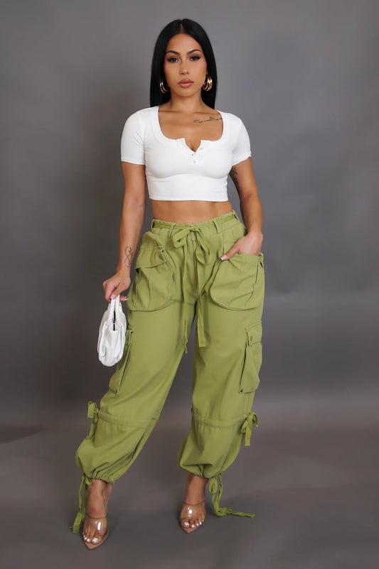 Did You Say Pockets Joggers - Green