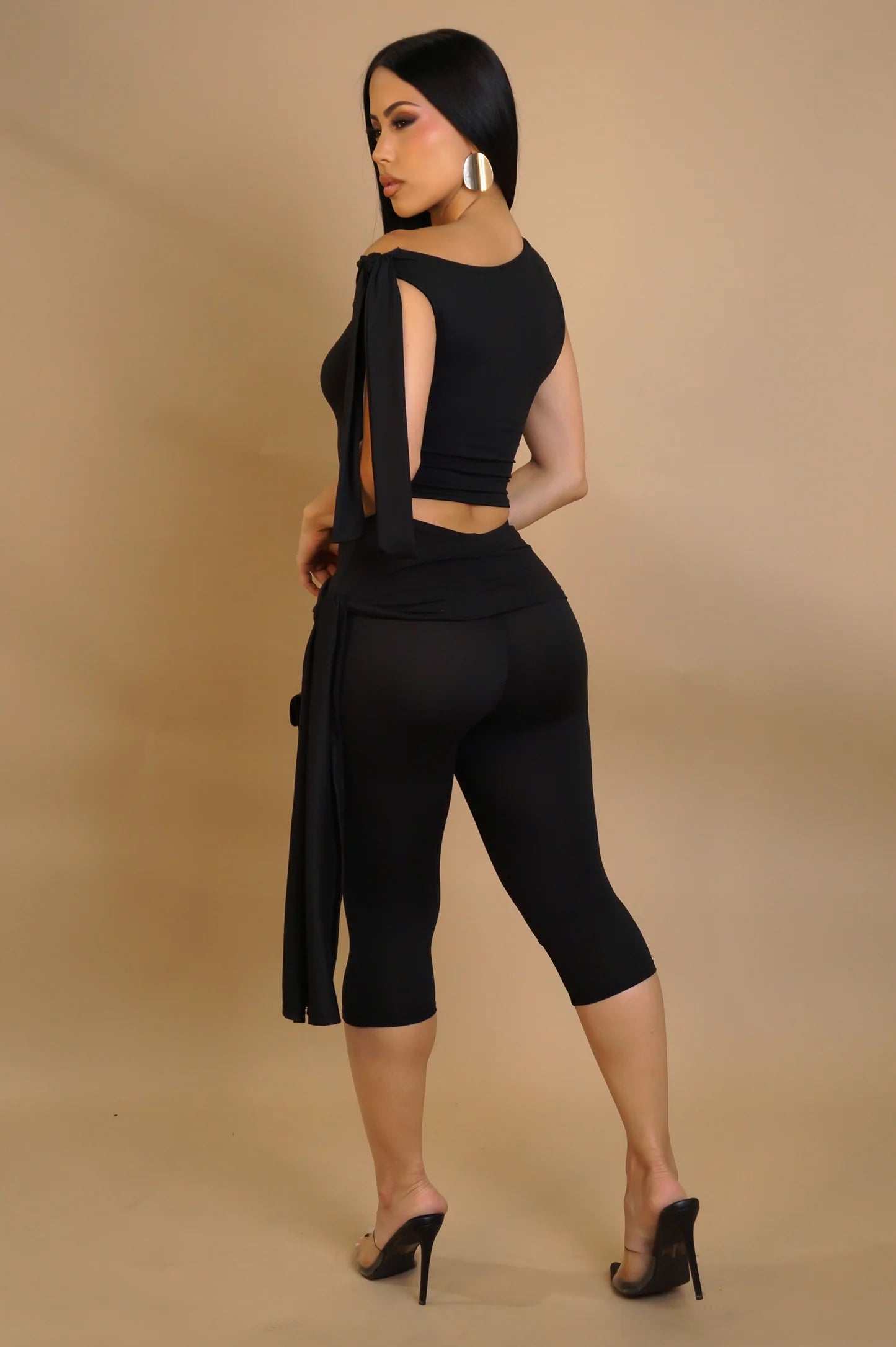 Sexy Woman In Black Set