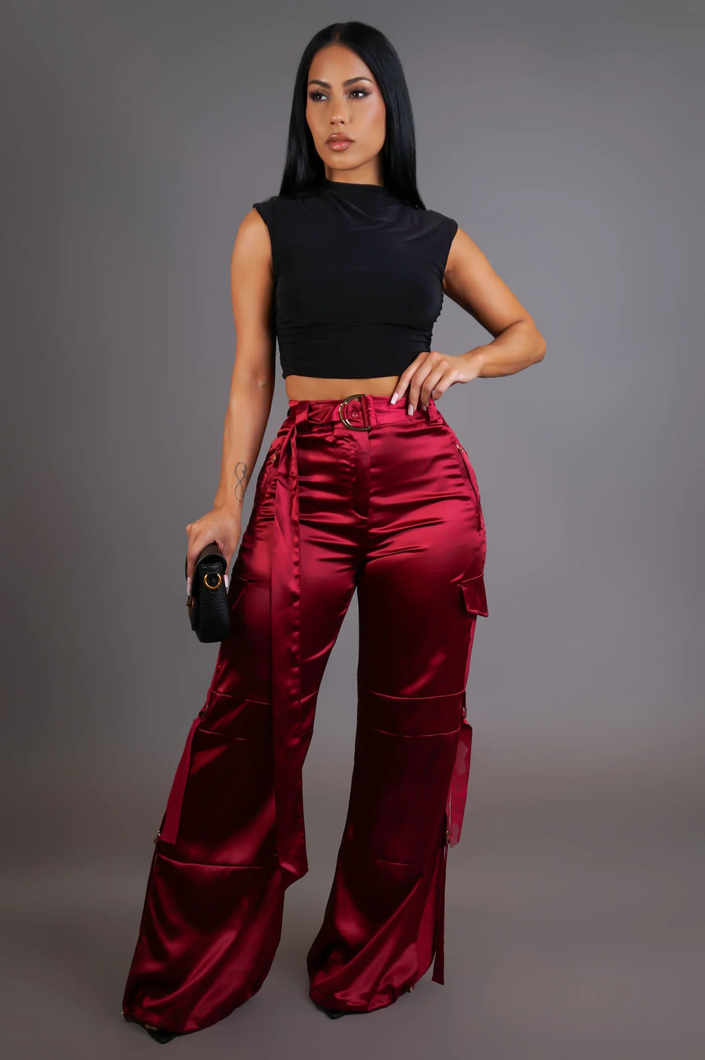 Check My Style Cargo Pants - Red
