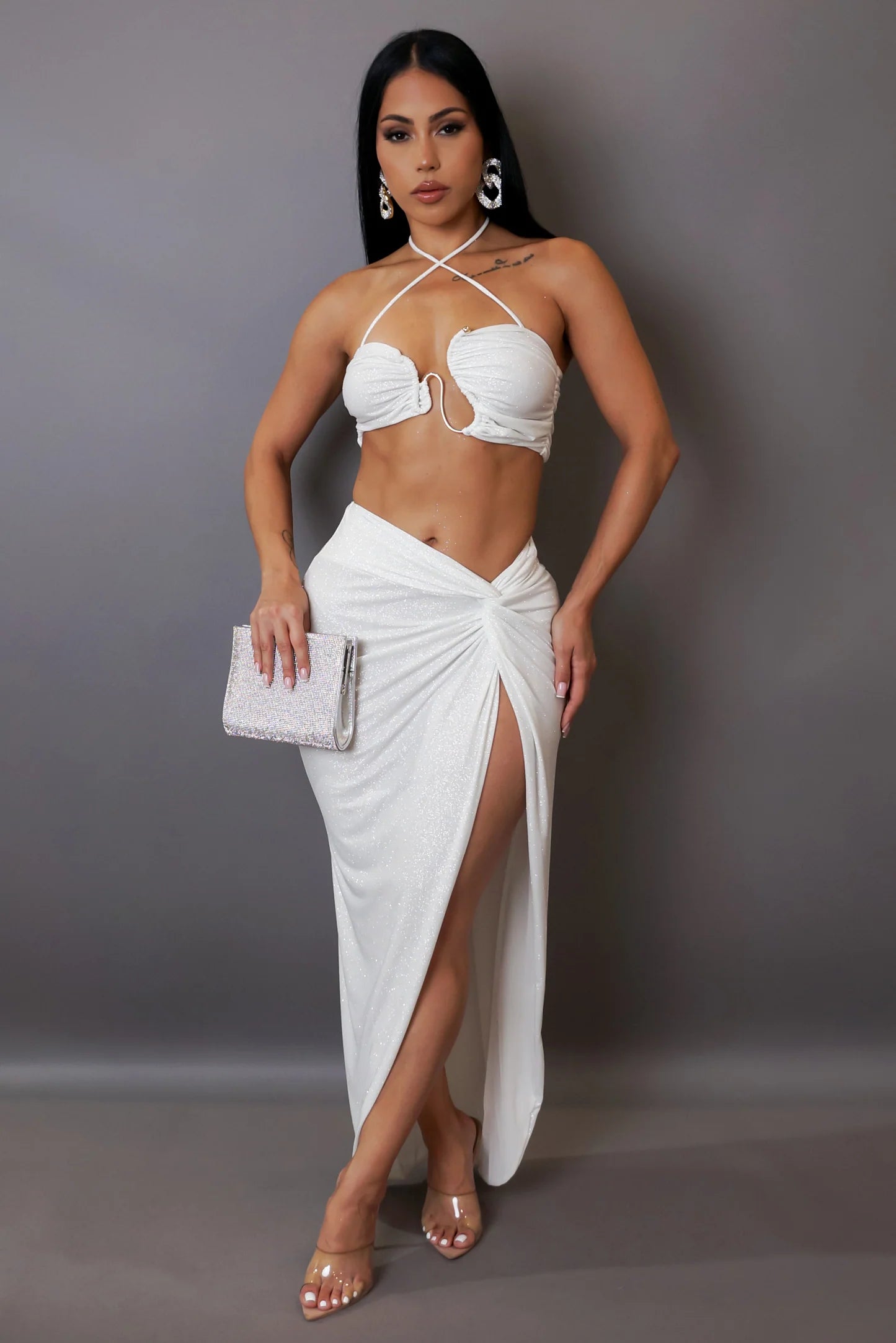 Beach Skirt Set White