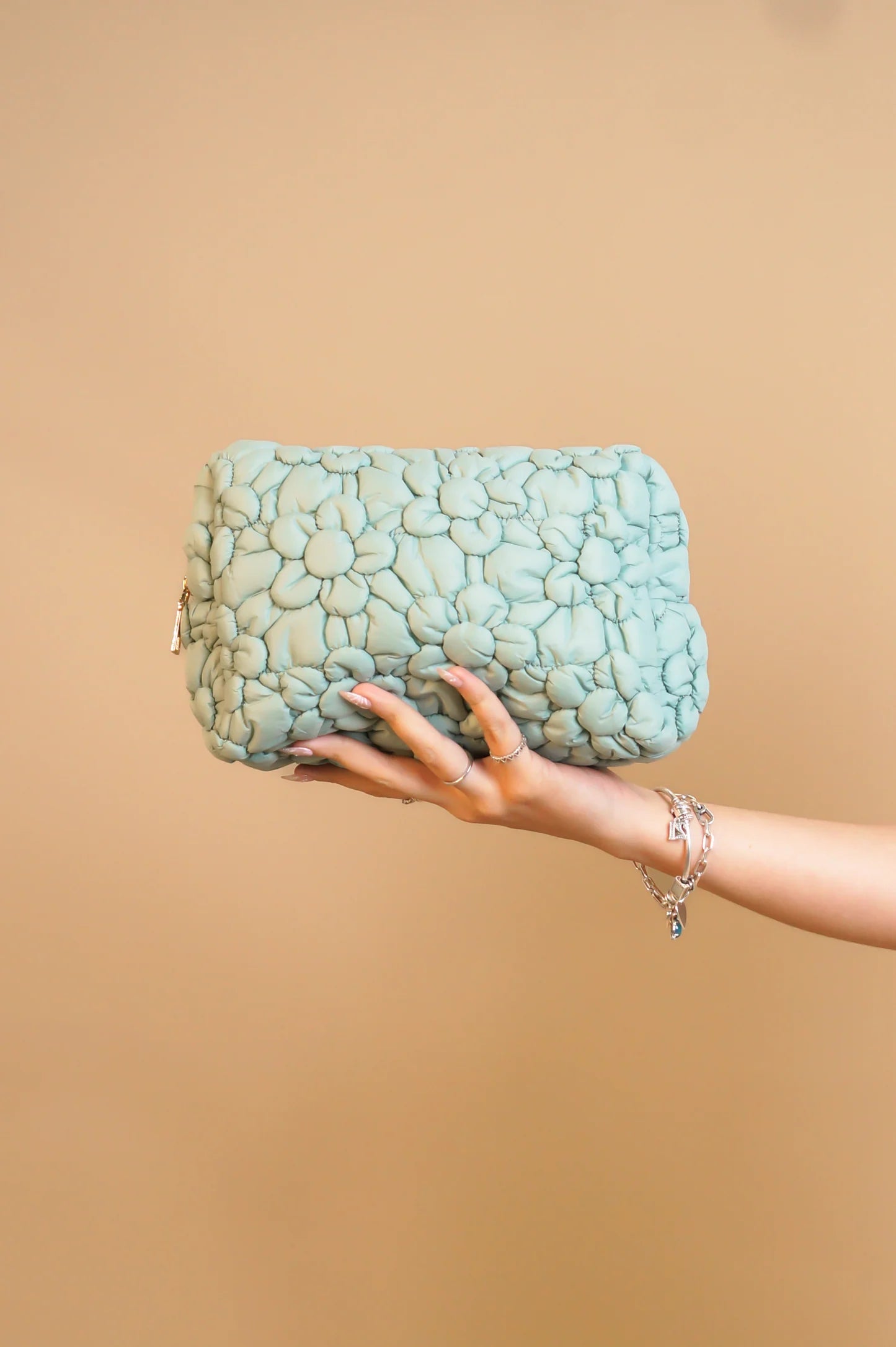 Puffer Purse Red / Teal