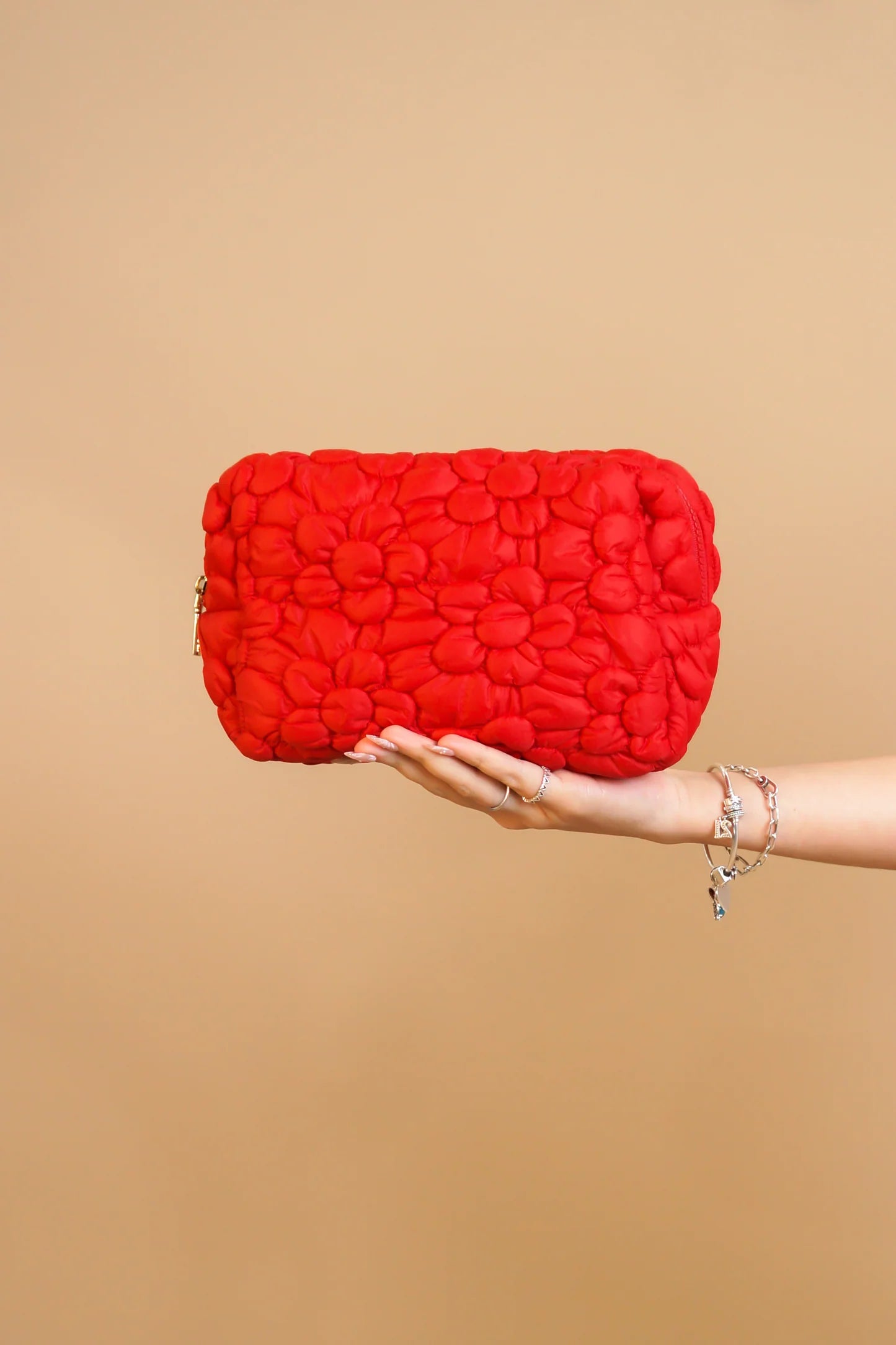 Puffer Purse Red / Teal
