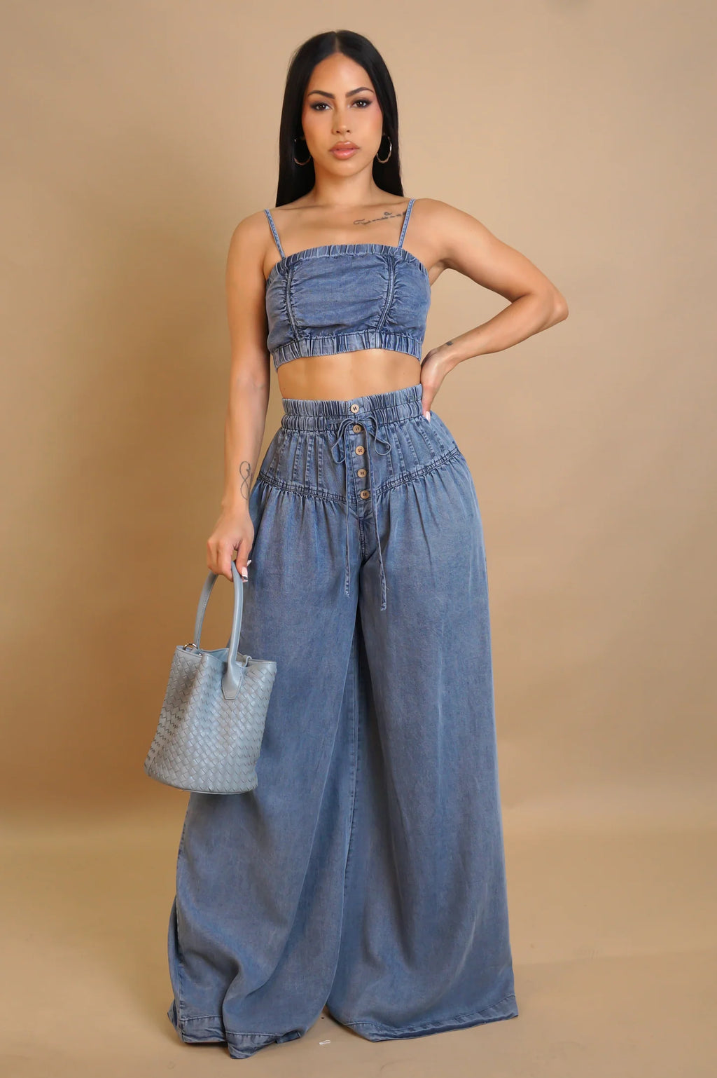 Denim Down Set