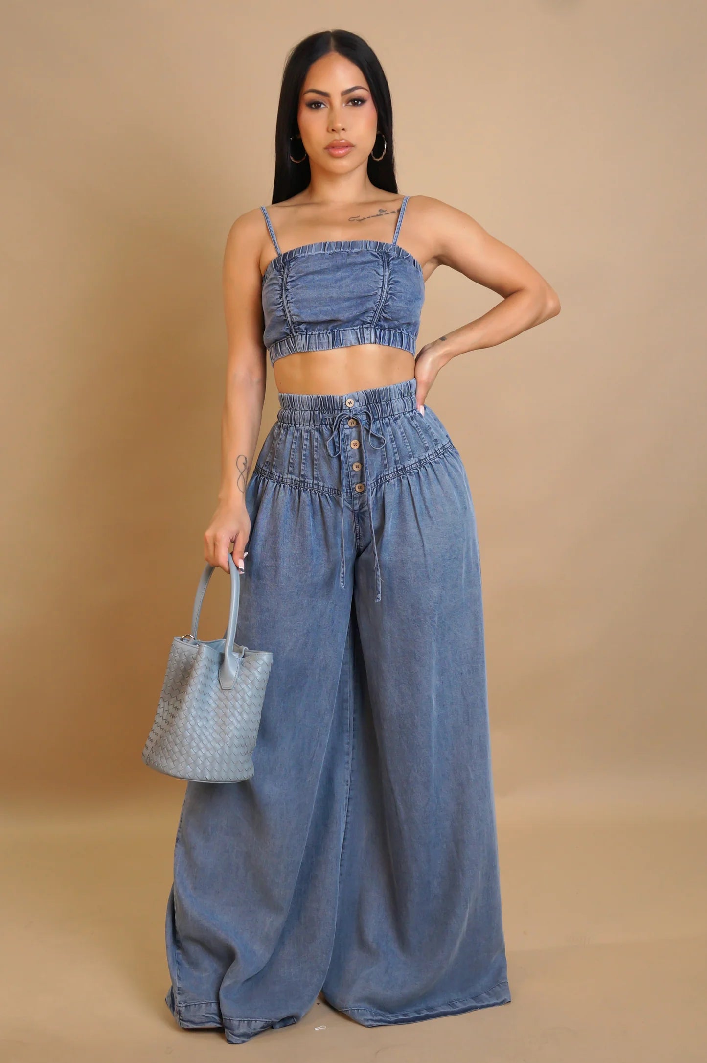 Denim Down Set