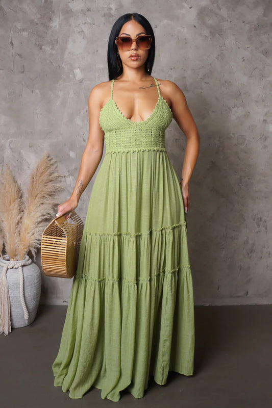 Summer Maxi Dress - Green