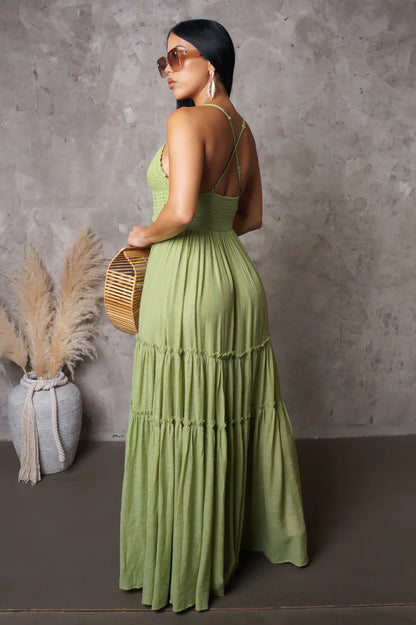 Summer Maxi Dress - Green