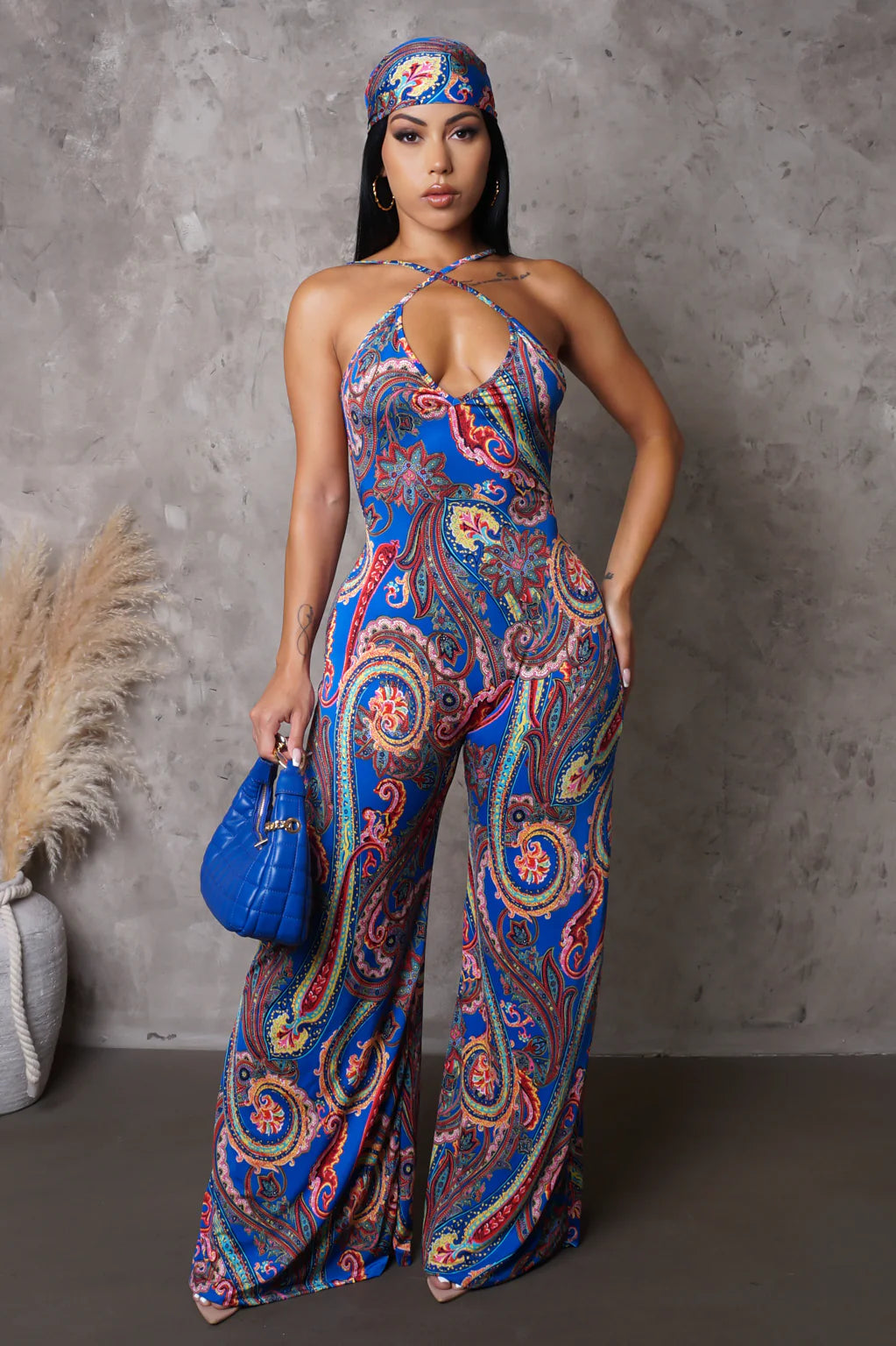 Vacation Time Jumpsuit Set