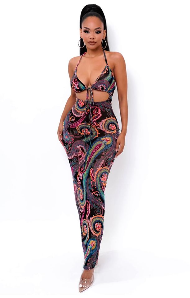 Thoe Maxi Dress - Black