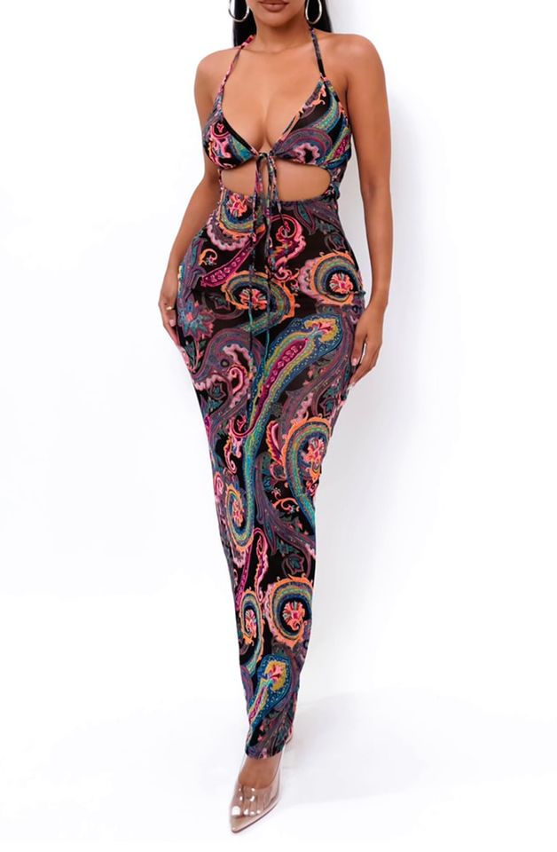 Thoe Maxi Dress - Black