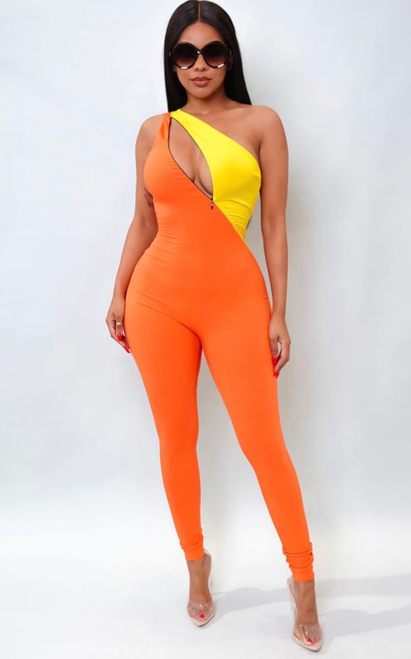 Mystery Jumpsuit - Orange