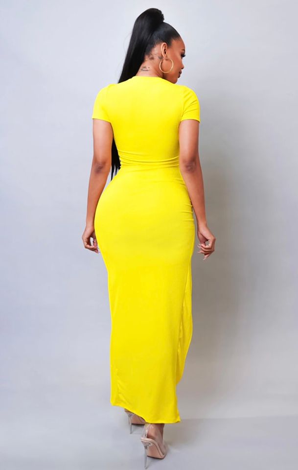 Sunflower 🌻 Chic Maxi Dress - Yellow