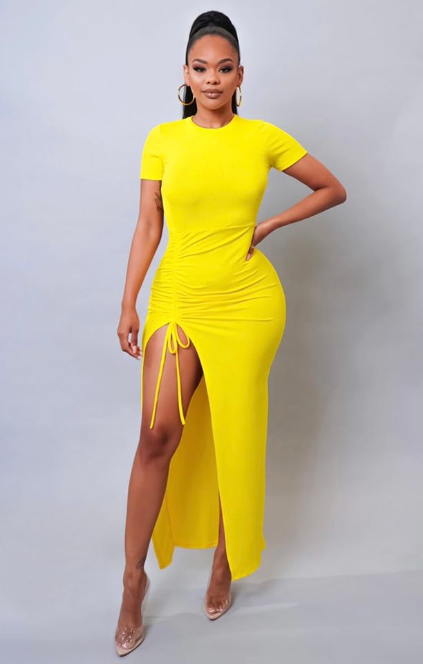 Sunflower 🌻 Chic Maxi Dress - Yellow