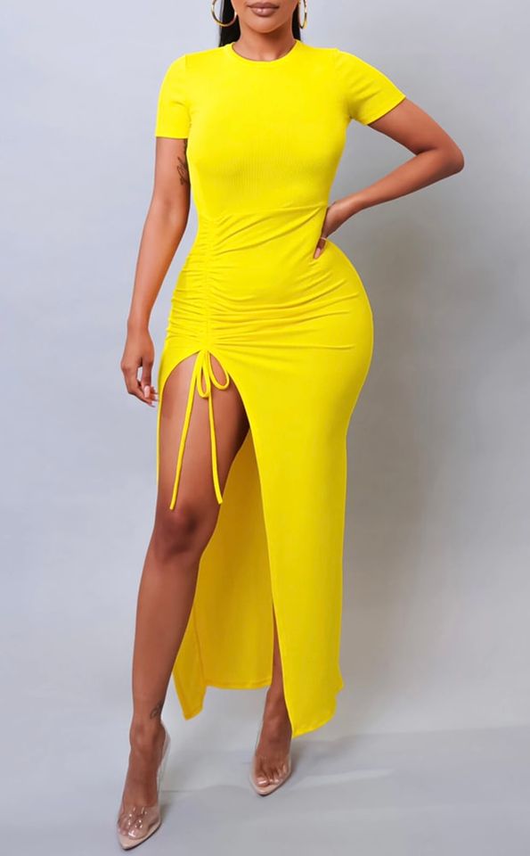 Sunflower 🌻 Chic Maxi Dress - Yellow