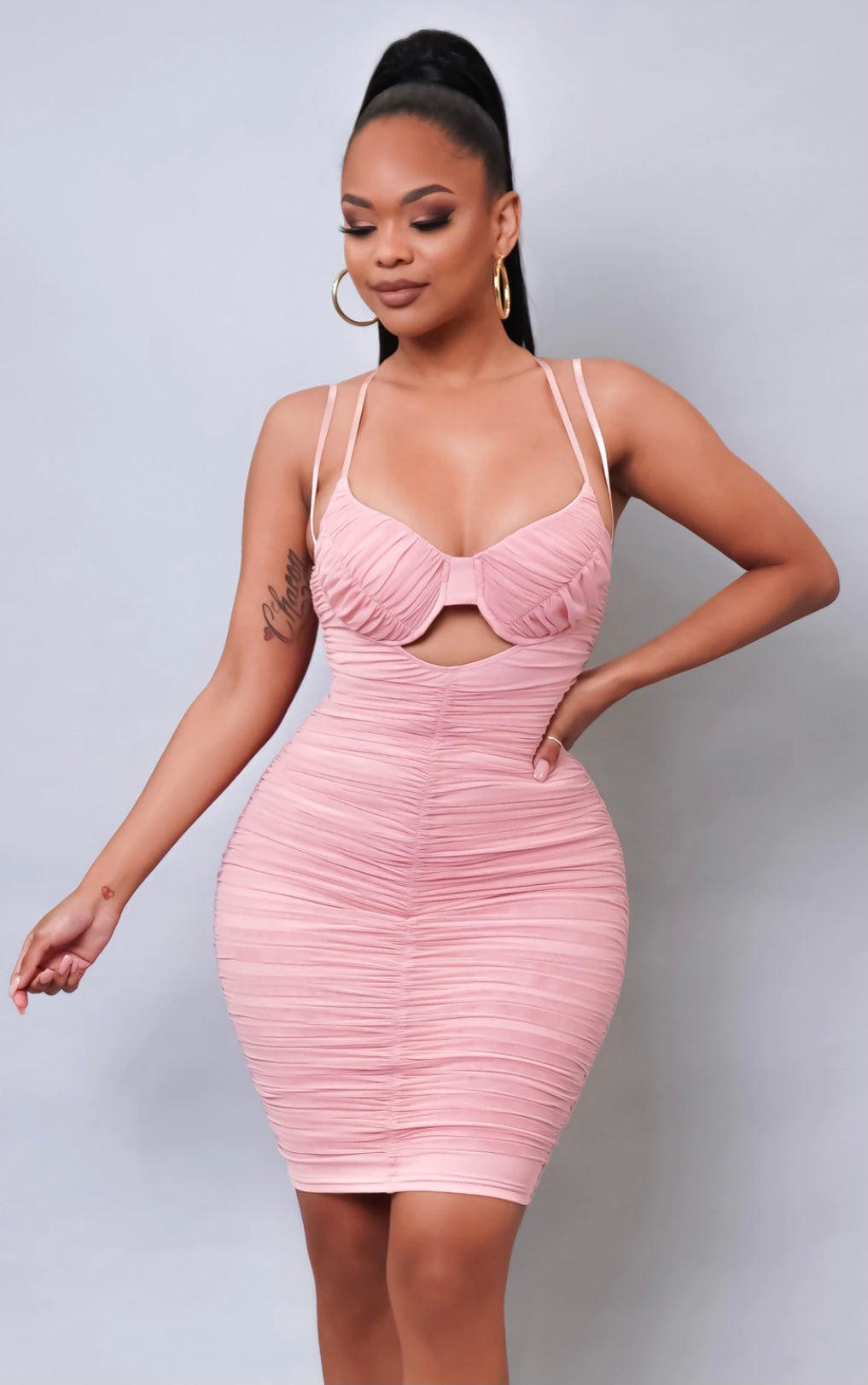Like A Princess Mini Dress - Pink