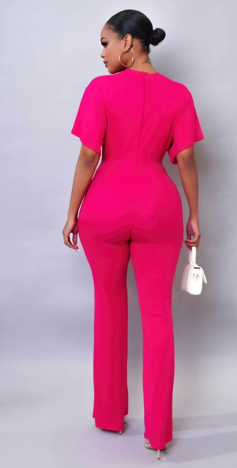 No Answer Jumpsuit - Pink