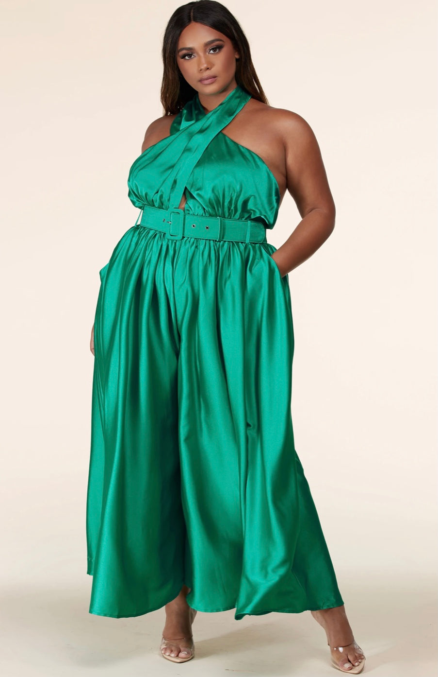 Halter Plus Jumpsuit