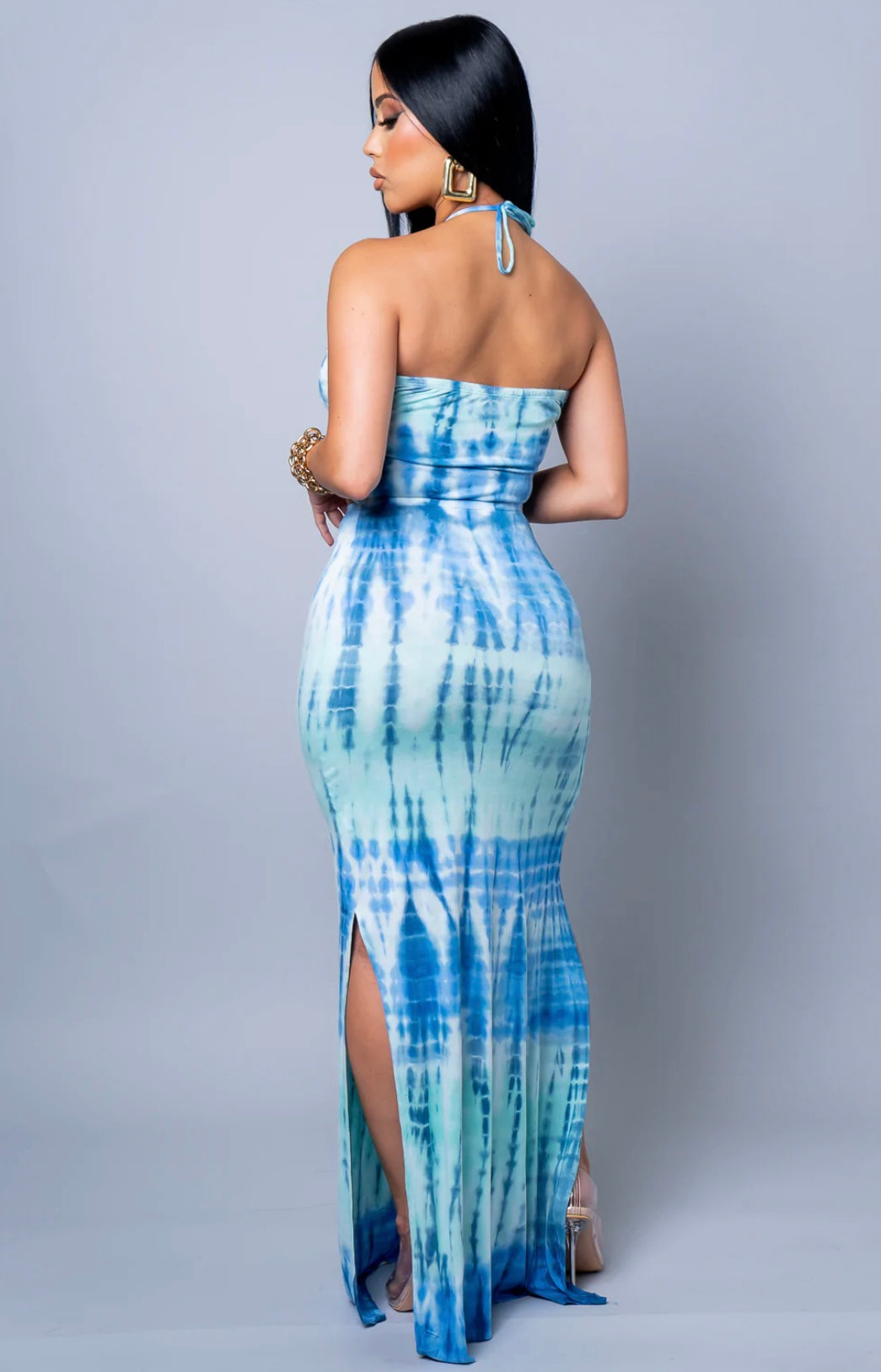 Close Enough To The Sea Maxi Dress - Blue