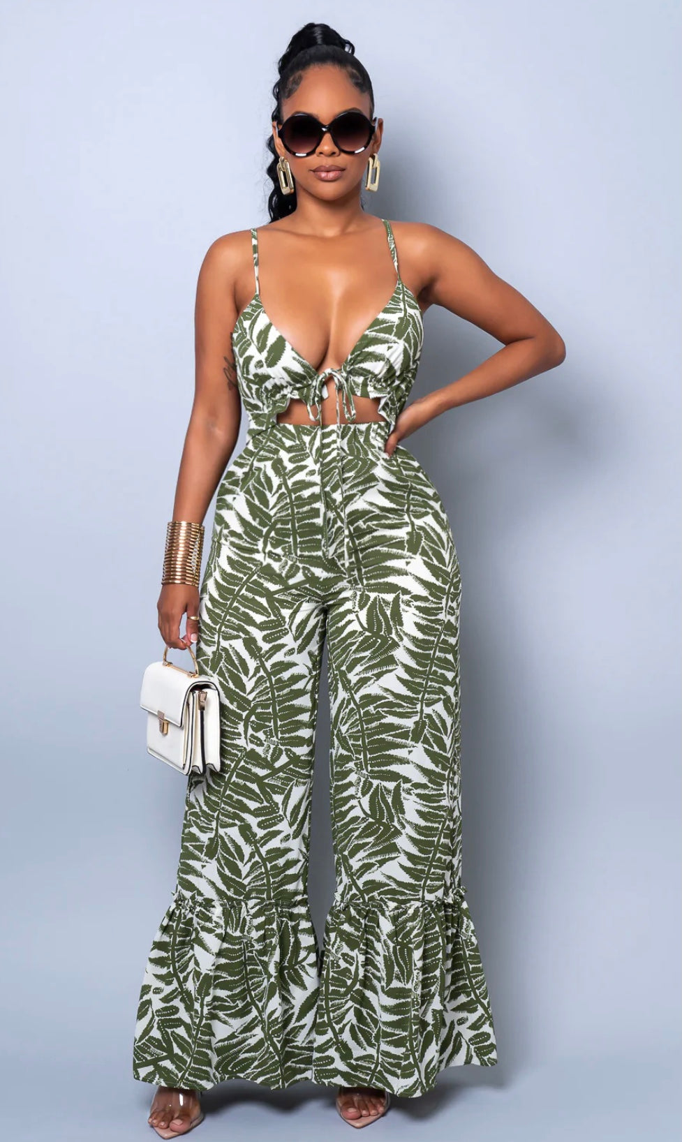 Tulum Vibes Jumpsuit - Green