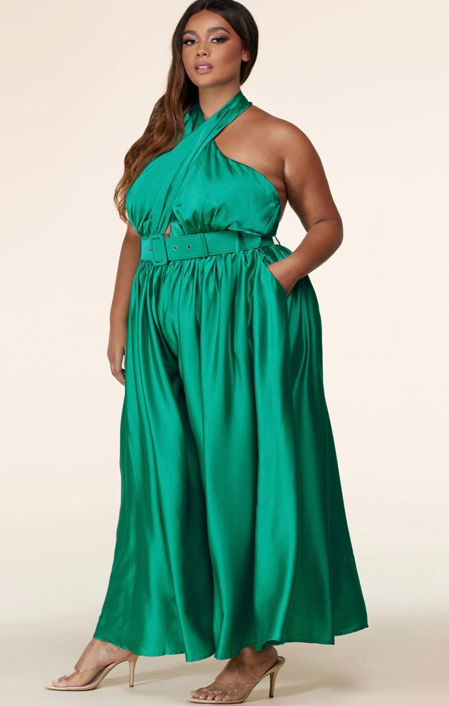 Halter Plus Jumpsuit